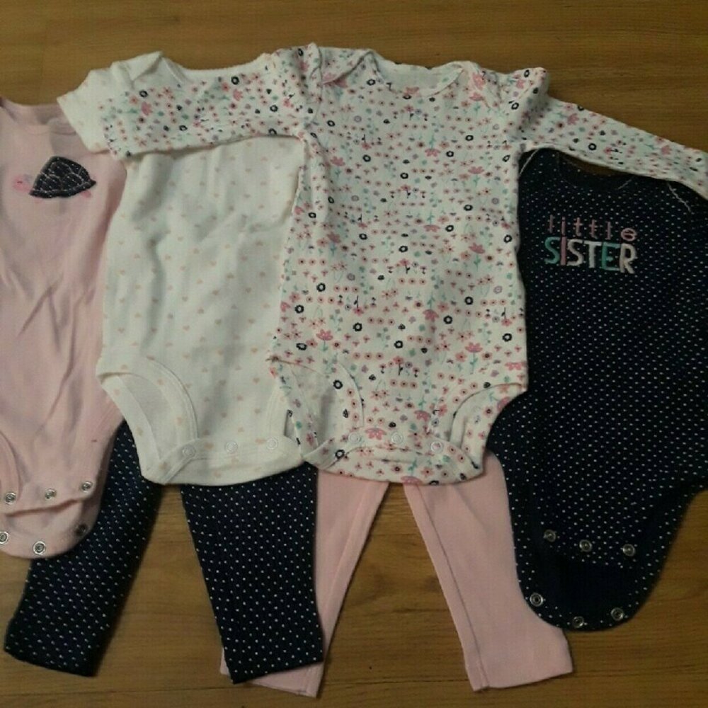 Baby Girl Bodysuit and Leggings Set